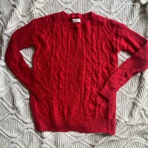 Abercrombie & Fitch Woman’s Red Light Weight Sweater sz Small
